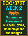 ECO/372T Week 2 Apply Summative Assessment: Business Cycles, Unemployment, and Inflation